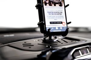 Dodge Ram TRX Dash Mount - Addictive Desert Designs - Digital Device - Hammer Black - `21-`23